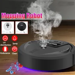 Dammsugare Fullt automatisk multifunktionell Smart Robot Cleaner USB Laddning Sopa torr och våt Spray MOP Aerosol Desinfektion