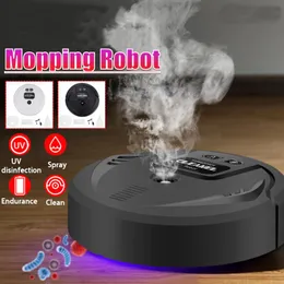 Dammsugare Fullt automatisk multifunktionell Smart Robot Cleaner USB Laddning Sopa torr och våt Spray MOP Aerosol Desinfektion