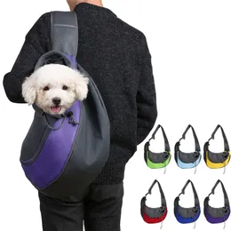 Pet Dog Sling Carrier Tote Breathable Mesh Outdoor Travel Safe Handbag Shoulder Bag For Dogs Cats JK2012XB