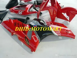 Kit de lajes para Kawasaki Ninja ZX 6R 600CC 03 04 ZX6R 636 2003 2004 Fairings Quentes Vermelhos Conjunto ZX448