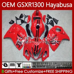 Injektionskropp för Suzuki Hayabusa GSXR-1300 GSXR 1300 CC 2008 2019 77NO.94 GSX-R1300 GSXR1300 08 09 10 11 12 13 1300cc GSX R1300 14 15 16 17 18 19 OEM FAIRING Glansig röd