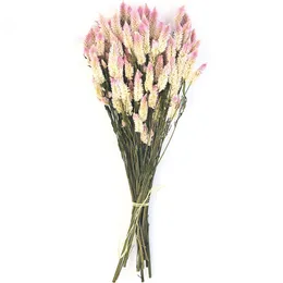 15pcs Natural Dried Wedding Flower Pink Christmas Valentine's Day Gift Wedding Touch Decor Gift Bouquet Y1128