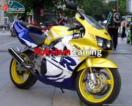 Motocicleta peças de carroçarias para Honda CBR900RR 919 CBR900 CBR 900rr Rr Fireblade Motocicleta Motocicleta Kit 1998 1999 98 99 Azul amarelo branco