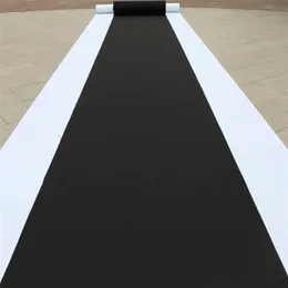 Black Carpets Wedding Aisle Runner rug indoor Outdoor Weddings party Thickness:2 mm 220301