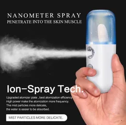 Mini Nano Mist Sprayer Viso Corpo Nebulizzatore Vapore Idratante Strumenti per la cura della pelle 30ml Spray per il viso Strumenti di bellezza free dhl
