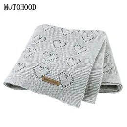 MOTOHOOD Baby Blankets Knitted Newborn Swaddle Wrap Soft Toddler Sofa Crib Bedding Quilt Winter Autumn Baby Stroller Blanket LJ201014