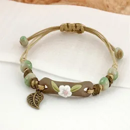 Charm Bracelets CHENFAN Sells Simple Fashion Handwoven Ceramic Small Jewelry Bracelet For Women's Handmade Chinese Style1