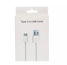 Typ-C USB-kablar Snabb laddning Datatsladd Typ C laddare till Samsung Huawei Xiaomi LG Google Cell Phone Cable med Retail Box