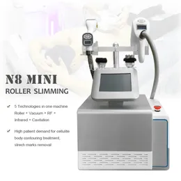 Portable N8 MINI vacuum roller message slimming machine cellulite removal fat loss shape beauty machines cavitation infrared RF beauty equipment