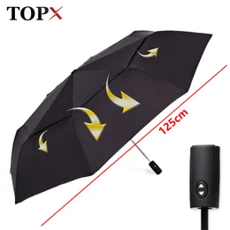 125 cm grande qualidade automática dupla camada guarda-chuva chuva mulheres 3 vezes à prova de vento grande guarda-chuva ao ar livre homens mulher paraguas parasol 201111