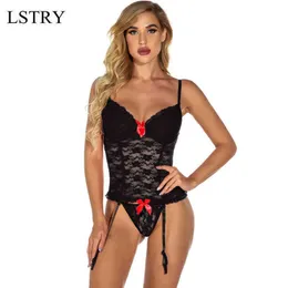NXY Sexy Underkläder Vrouwen Ondergoed Erotische Kostuums Jurk Voor Sex Kousenband Porno Corset Nachtkleding Plus Size Set1217