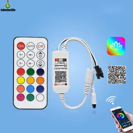 WS2811 WS2812B Pixel LED Strip Light Kontroler Wi-Fi muzyka Mini Wi-Fi kontroler 21 Keys DC 5V-24V IOS Android App