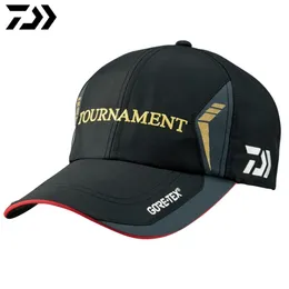 DAIWA gorra Cap Fishing Hat Sunscreen Windbreak Rope Fishing Hats For Men Quick-drying Comfortable Fabric Adjustable Tightness Y200714