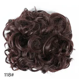 Nova Chegada Múltiplas Cores Marrons Pom-Pom Esfera de Cabelo Extensão Cabelos Artificiais Chignons fixados por clipes de lados duplos