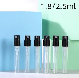 熱い販売1.8ml 2.5mlガラスバイアルミニ化粧品ガラス香水スプレーボトルガラスチューブサンプルボトル1000pcs /ロットSN5088