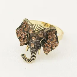 Napkin Rings 6pcs/lot El Retro Elephant Buckle Diamond Animal Ring Cloth Ring1