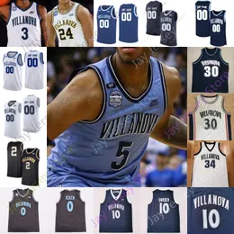 Jerseys Villanova Wildcats Basketball Jersey NCAA College Angelo Brizzi Longina Nnanna Nnanna Nnanna Nnanna Trey Patterson Jeremiah Robinson-Earl Bey Cole Swider