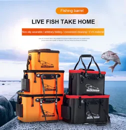 Eva väska levande fisk hink 5 storlekar camping vandring fiske väska