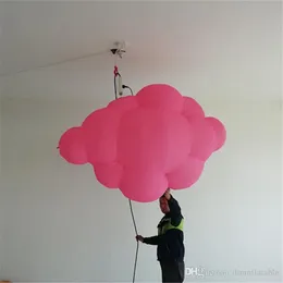 Anpassad färg 2m 3m längdgummi moln uppblåsbara moln med eldfast certifiering för nattklubb