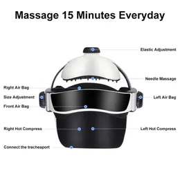 Portable Household Automatic Air Pressure Head Massage Machine Blood Circulation Helmet Dual Vibrating Electric Acupressure Beauty salon Equiment
