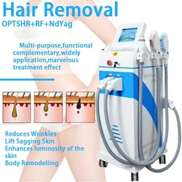 新しい到着パワフル4 in 1 Opt RFレーザーIPL HR皮膚の若返りタトゥー脱毛機