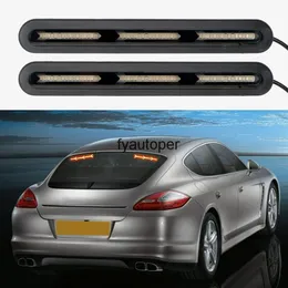 Flow LED Trunk Strip Light Car Rear Windscreen Amber Turn Signal 1 Pair Driving Lamps Red Tail Brake Lamp