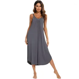 Femmes Sexy Camisoles Vêtements De Nuit V Cou Robes De Sommeil Vêtements De Nuit D'été Dormir Chemises De Nuit Chemises De Nuit Réservoirs