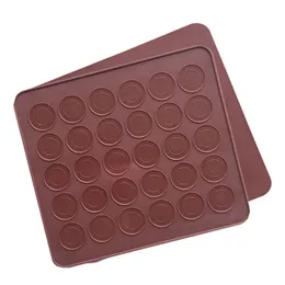 Formy do pieczenia dziura silikonowa podkładka do pieczenia pleśni Macaron Non-Stock Mat Maty Narzędzia do ciasta ciasta