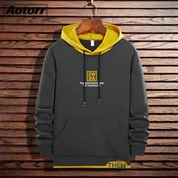 Primavera Outono Homens Hoodies Patchwork Cor Fina Correspondência Hip-Hop Streetwear Marca Masculina Impresso Suas Adolescentes Roupas 210728