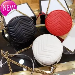 Najwyższa jakość kobiety luksusowe torby projektanci 2021 torba na ramię klasyczna designerska torebka PU skóra okrągła marka modowa crossbody portfel