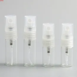 100 x 2ml 3mltravel 미니 유리 향수 병 빈 리필 휴대용 스프레이 작은 parfume atomizer 샘플 vialshigh qty