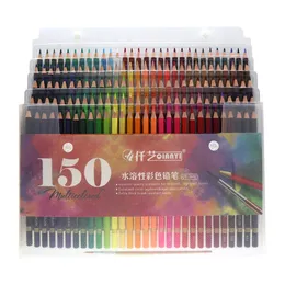 120/150/180 Färgpennor Set Oil Watercolor Wood Soft Color Pencil Filling Drawing Sketching Art Kit Stationery Supplies
