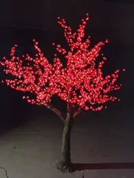 Konstgjord körsbärsträdlampa 2m ledde hem trädgård jul simulering ljus utomhus lampa bröllop decoratio