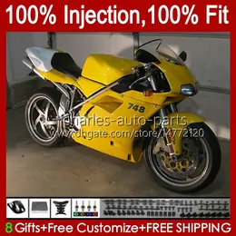 Injection Body For DUCATI 748S 853S 916S 996S 998S 94-02 42No.29 748 853 916 996 998 S R 94 95 96 97 98 748R 853R 916R 996R 998R 1999 2000 2001 2002 OEM Fairing Glossy Yellow