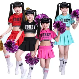 Cheerleading Children Performance Costumes School Students Girls Aerobics Cheerleader Dance Sports1