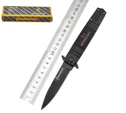 Browning Side Open Spring Assisted Knife 332 338 X50 5CR13MOV 58HRC Stee + manico in alluminio Coltello tascabile pieghevole EDC Survival Gear