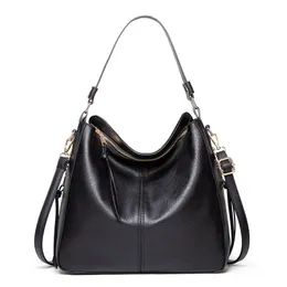 HBP 2021 Europejski i Amerykański Styl Torba Na Ramię Moda Lady Messenger Torebka Duża Pojemność Portfel PU Leather Black