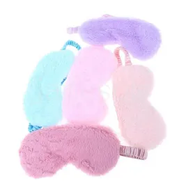 Soft Plush Eye Masks Silk Love Cloud Eye Cover Rabbit Plush Sleeping Mask Eyepatch Cartoon Nap Eye Shade Blindfold Wholesale DB468