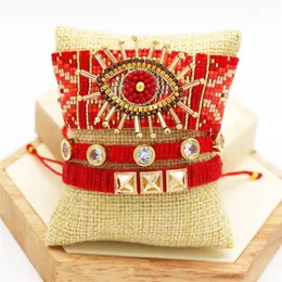 Zhongvi Miyuki pulseira para as mulheres pulseras de mujer boho jóias turkish mau pulseiras de olho artesanal contas de vidro braçadeira presente