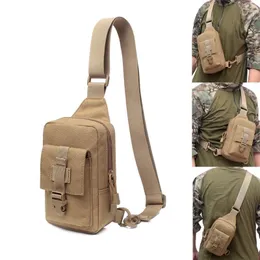 Outdoor-Taschen 1000D Nylon Taktische Molle Umhängetasche Tasche Messenger Reise Brust Pack Jagd Camping