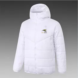 21-22 South Africa Men's Down hoodie jacket winter leisure sport coat full zipper sports Outdoor Warm Sweatshirt LOGO Custom