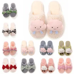 GAI GAI GAI Newest Winter Fur Slippers for Women Red Matcha Yellow Pink White Snow Slides Indoor House Outdoor Girls Ladies Furry Slipper Soft Comfortable Shoes Size