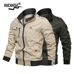 2021 männer Frühling Herbst Militär Jacke Baumwolle Windjacke Pilot Mantel Armee Männer 4X Bomber Jacken Fracht Flug Jacke Denim Jacke 220212