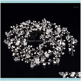 & Tools Productsimitation Pearl Crystal Wedding Hair Vine Bridal Aessories Diamante Headband1 Drop Delivery 2021 Luiyw