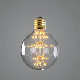 Bulbs 3W G125 Globe Classical Style LED Light Bulb Fireworks Starry Ultra Warm 2200K Decorative For Pendant Lamp Restaurant