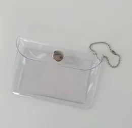 10 Stück Damen PVC Transparente quadratische Kreditkarteninhaber Buskartengröße 11,5 * 8 cm