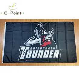 ECHL ADIRONDACK THUNDER FLAG 3 * 5FT (90 см * 150см) Полиэстер баннер украшения летающих домашних садов праздничные подарки