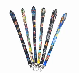 Mode Anime ONE PIECE Kaisen Nyckelringar Handväskor lanyard Bilnyckelring Kontor ID-kort Pass Mobiltelefon Nyckelring Badge Hållare Smycken Presenter