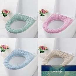 1PC Winter Soft Heated Washable Toilet Seat Cover for Home Decor Closestool Mat Seat Case Warmer Toilet Lid Cover Accessories