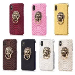 Vintage Lew Head Holder Phone Case dla iPhone 12 Pro X XR XS 11 Pro Max Cool Snake Skin Shell dla iPhone 7 8 6 6s Plus Hard Back Cover